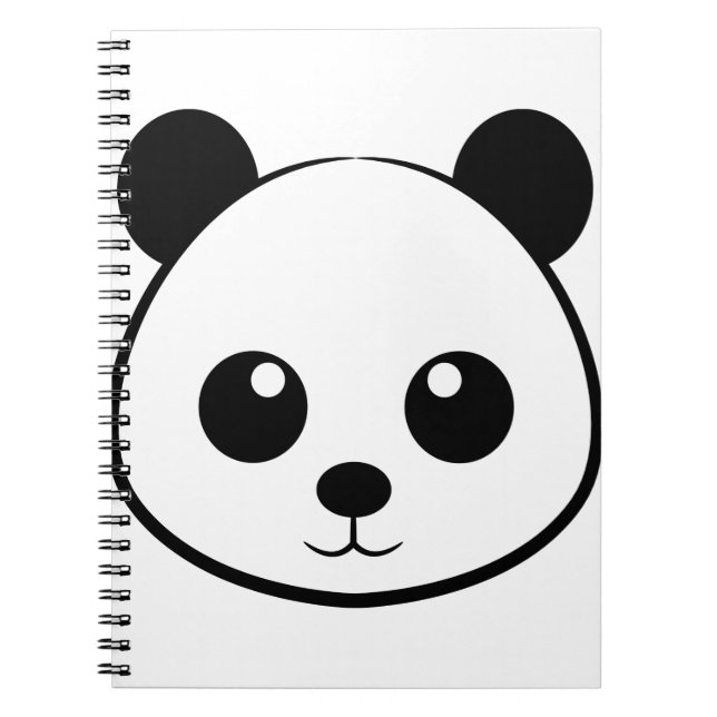 Carnet Visage de panda souriant (Devant)
