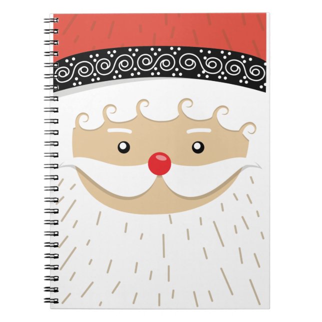 Carnet visage de santa claus (Devant)