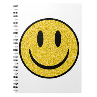 Carnet Visage de sourire parties scintillant