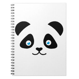 Carnet visage d'ours panda