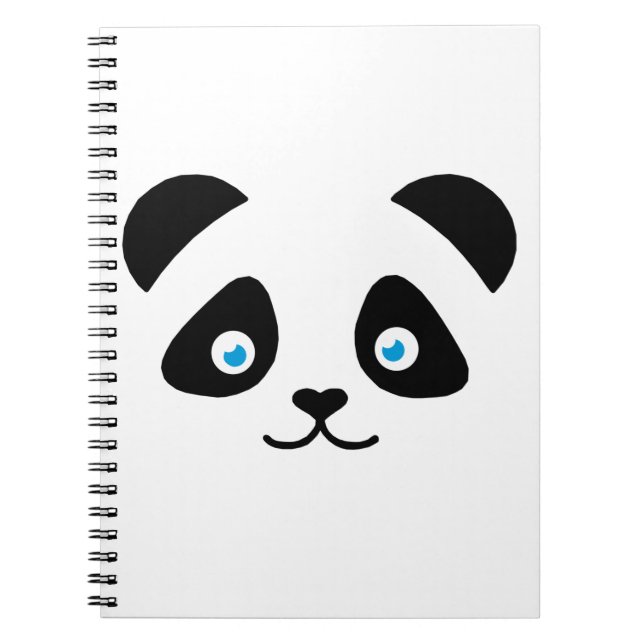 Carnet visage d'ours panda (Devant)