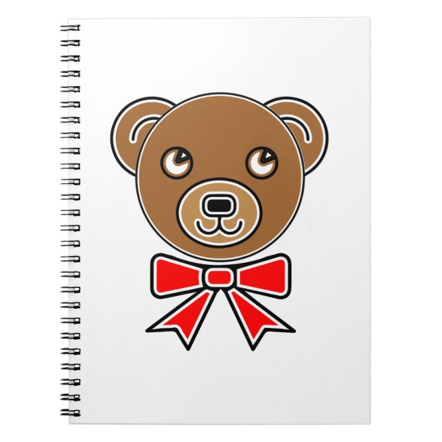 Carnet Visage drôle d'ours (Devant)