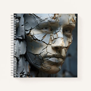 Carnet Visage Féminin Profilant De L'Ancien Plâtre