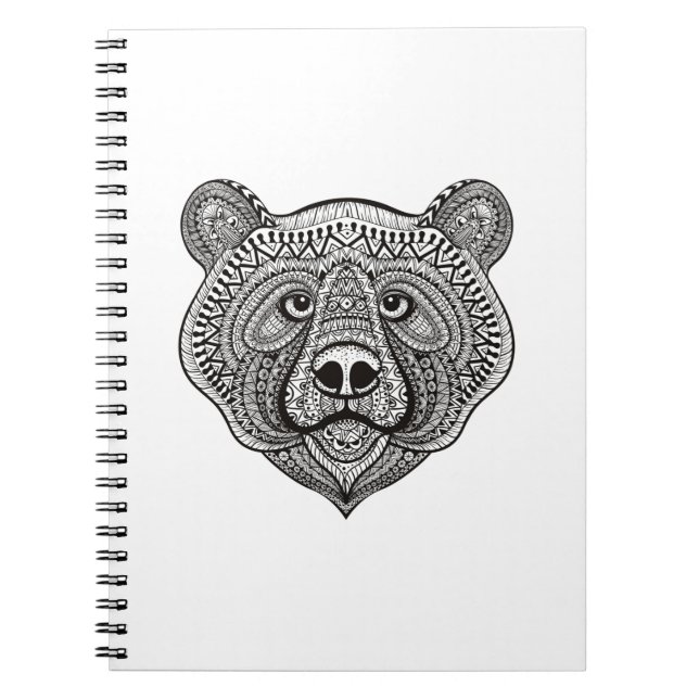 Carnet Visage inspiré d'ours (Devant)