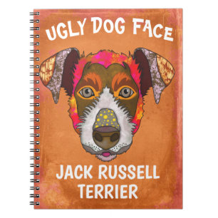 Carnet Visage laid de chien unique Jack Russell Terrier