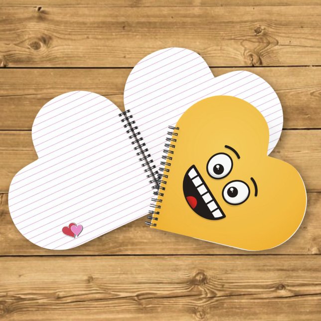 Carnet Visage Souriant avec Bouche Ouverte (Créateur téléchargé)