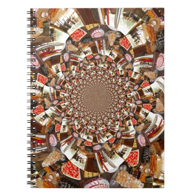 Carnet Vision psychédélique des teintes Brown (Devant)