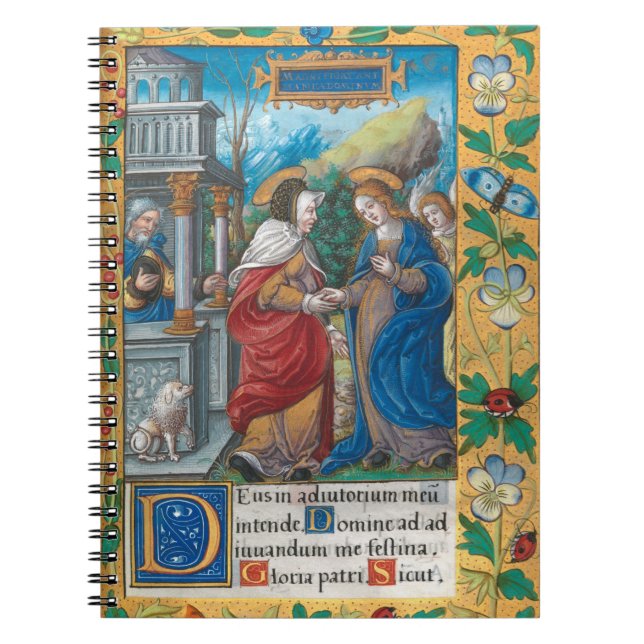 Carnet Visitation du manuscrit médiéval de St Elizabeth (Devant)