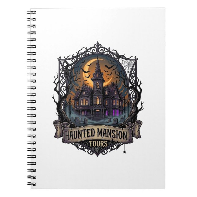 Carnet Visites de la Maison Hantée Halloween Gothique Cre (Devant)