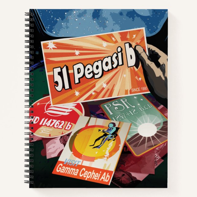 Carnet Visitez La Première Exoplanète Trouvée À L'Extérie (Devant)