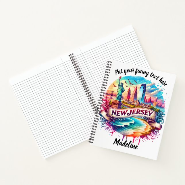 Carnet Visuel époustouflant de la skyline du New Jersey (Intérieur)