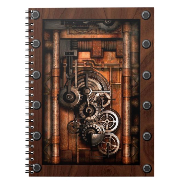 Carnet Vitesses et rivets de SteamPunk (Devant)