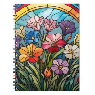 Carnet Vitrail floral