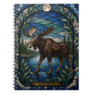 Carnet Vitrail Illumina Lac Boréal Élan