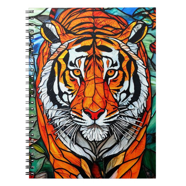 Carnet Vitreaux de tigre (Devant)
