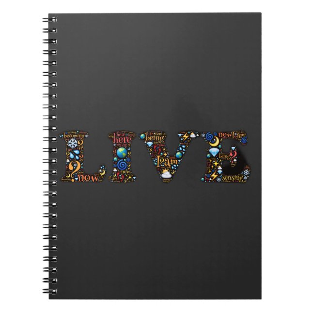 Carnet Vivez Dans L'Art Word Inspirationnel Actuel (Devant)