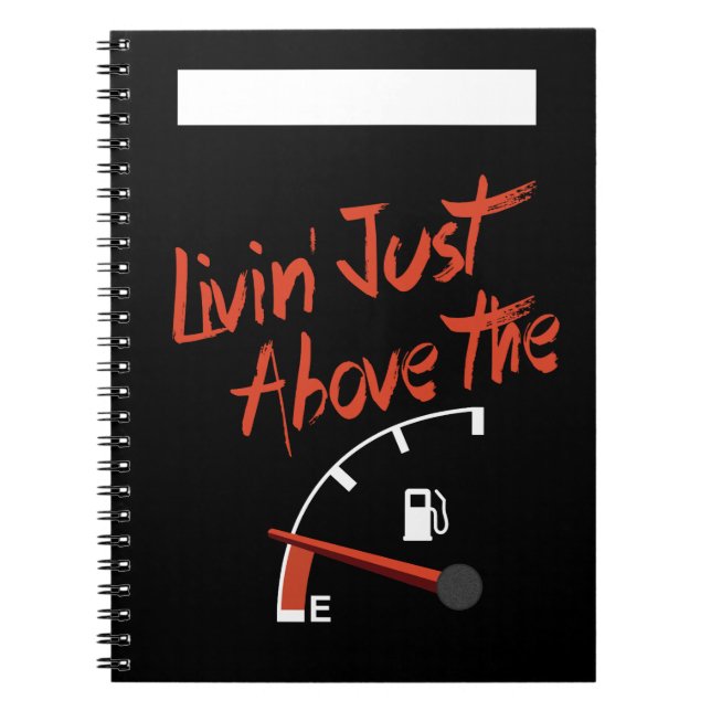 Carnet Vivre’ juste au-dessus de l'E (Devant)