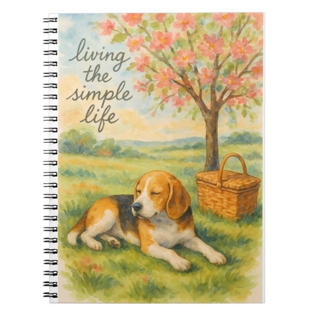 Carnet Vivre la vie simple (Devant)