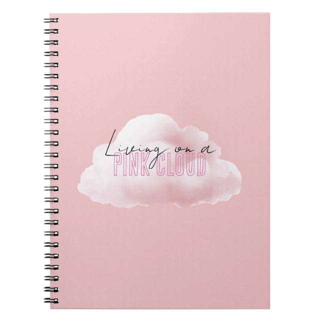 Carnet Vivre sur un nuage rose (Devant)