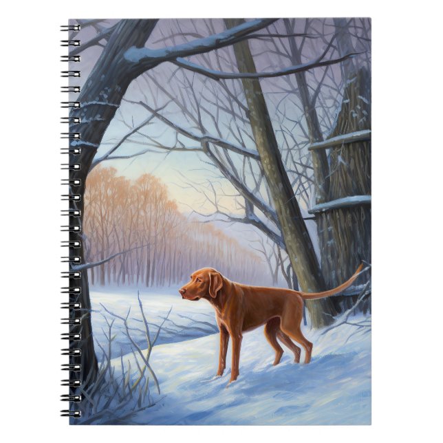 Carnet Vizla Qu'il neige Noël  (Devant)