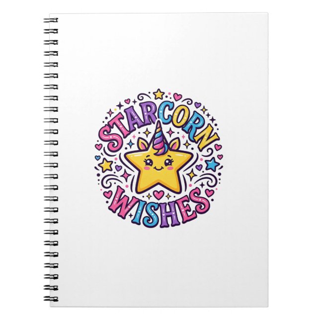 Carnet Vœux de licorne Starcorn Impression commerciale à  (Devant)