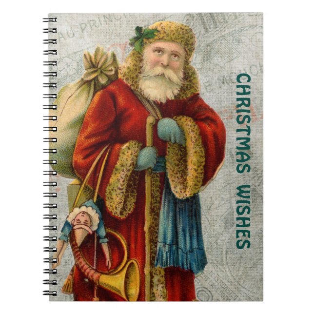 Carnet Voeux de Noël avec le Père Noël (Devant)