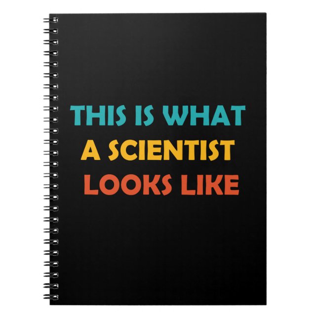 Carnet Voici à quoi ressemble un scientifique (Devant)