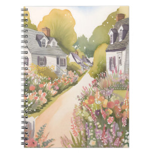 Carnet Voie des Fleurs Sauvages   Aquarelle de ville côti