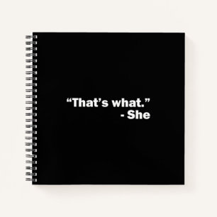 Carnet Voilà ce qu'elle a dit