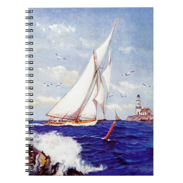Carnet Voile Par le phare par Albert B. Marques (Devant)