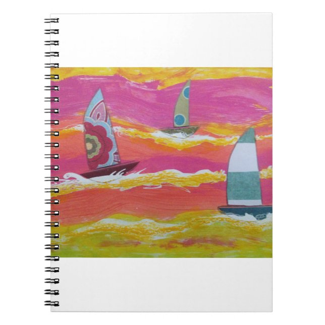 Carnet Voiliers Colorés2  (Devant)