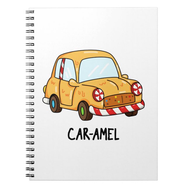 Carnet Voiture-amel Drôle de bonbon Voiture Jeu de mots  (Devant)