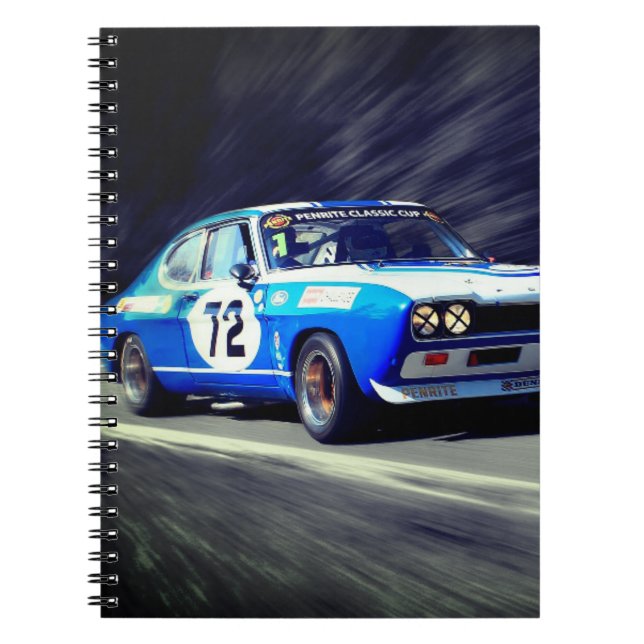 Carnet Voiture Blue Race (Devant)