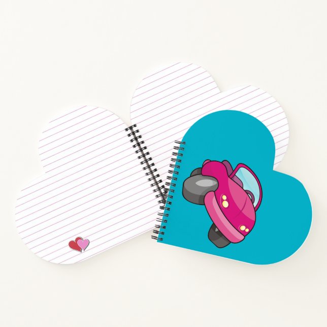 Carnet Voiture Carton Rose (Intérieur)