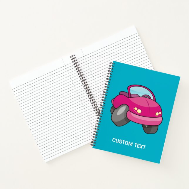 Carnet Voiture Carton Rose (Intérieur)