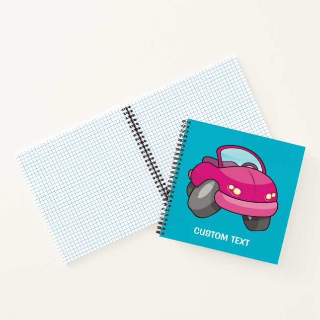 Carnet Voiture Carton Rose (Intérieur)