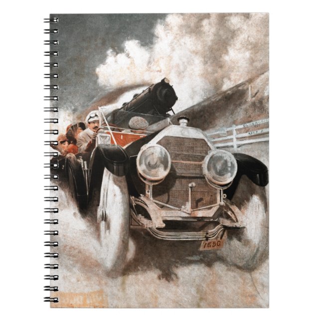 Carnet Voiture contre train par William Harnden Foster (Devant)