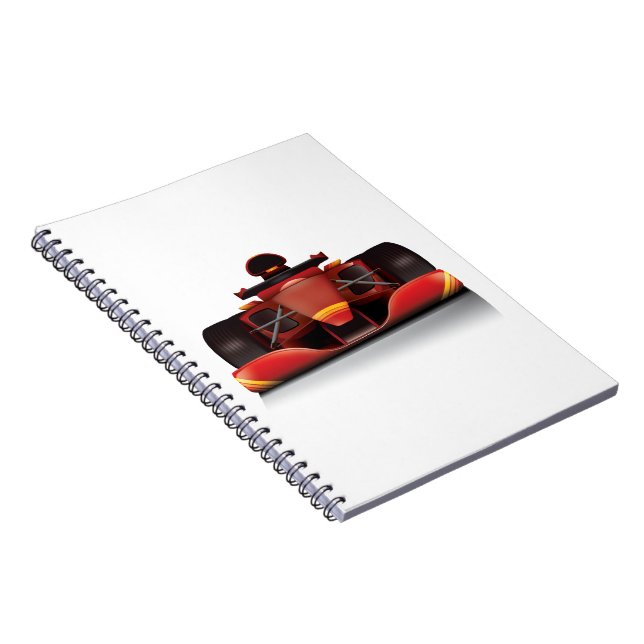 Carnet Voiture de course rouge (Côté Droit)