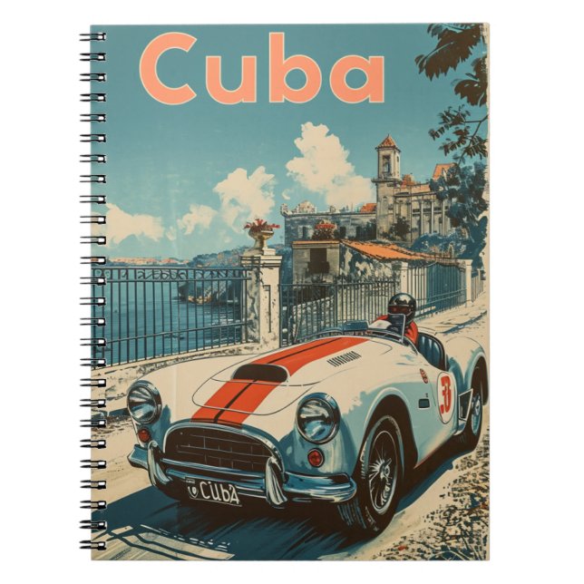 Carnet Voiture de course vintage à Cuba (Devant)