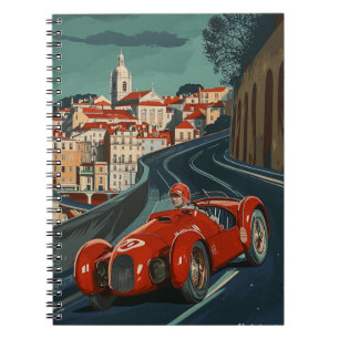 Carnet Voiture de course vintage à Lisbonne
