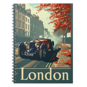 Carnet Voiture de course vintage à Londres