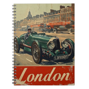 Carnet Voiture de course vintage à Londres