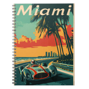 Carnet Voiture de course vintage à Miami