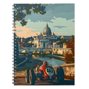 Carnet Voiture de course vintage à Rome