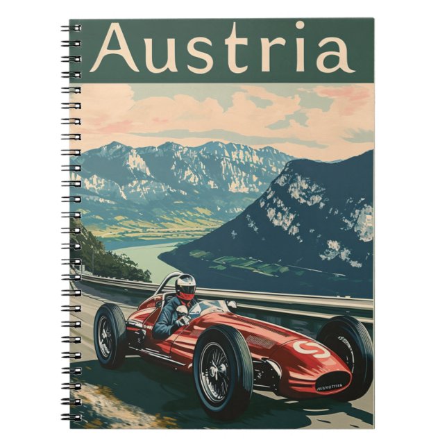 Carnet Voiture de course vintage en Autriche (Devant)