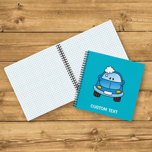Carnet Voiture de dessin animé bleue (Créateur téléchargé)