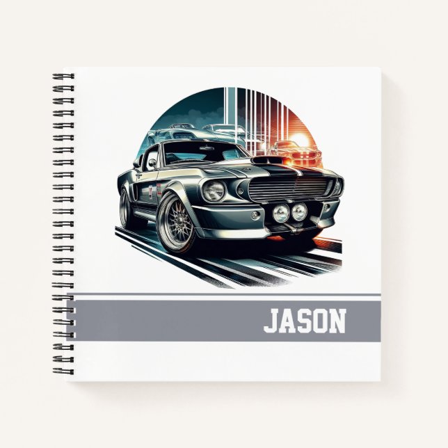 Carnet Voiture de sport (Devant)
