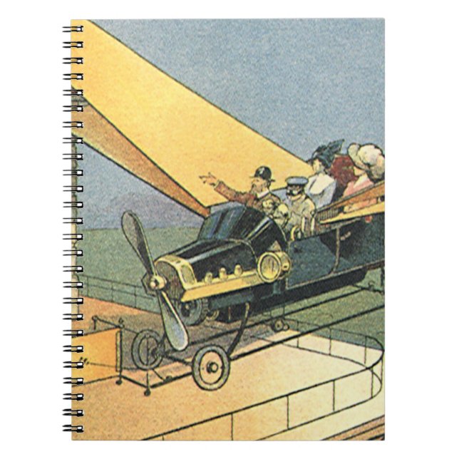 Carnet Voiture décapotable Steampunk de science-fiction v (Devant)