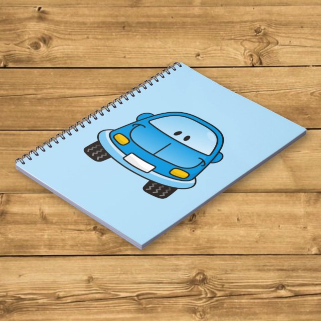 Carnet Voiture dessin animé bleue (Créateur téléchargé)