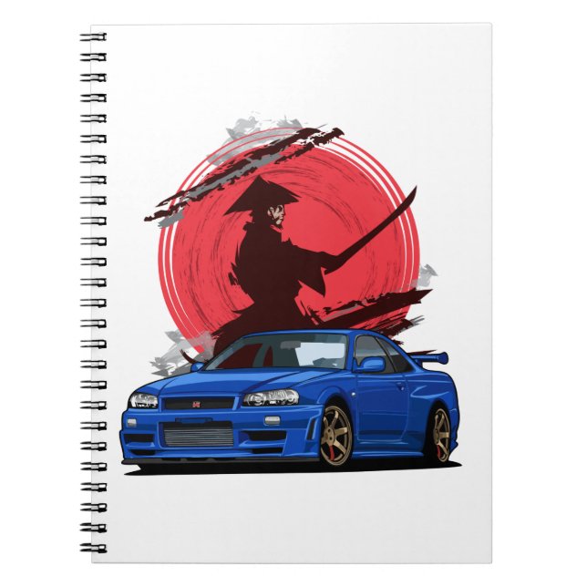Carnet Voiture japonaise Samurai R34 (Devant)
